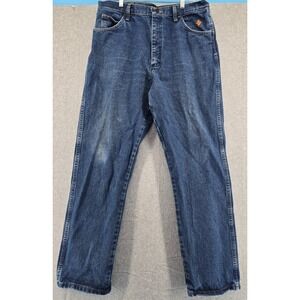 Wrangler FR 13MWZ Flame-Resistant Denim Jeans Mens 38x34 Workwear Cowboy Western